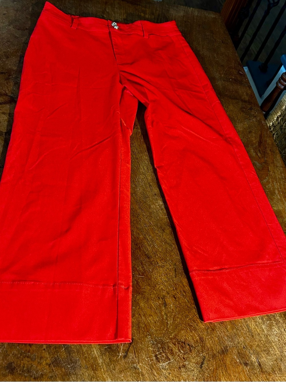 Chico's Bright Orange Women's Trousers Size 1